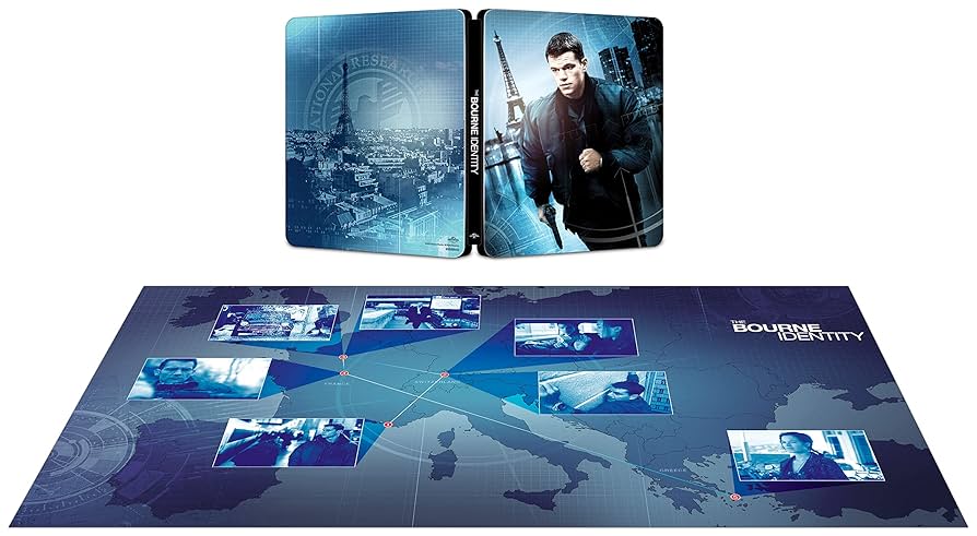 BOURNE IDENTITY, 20th Ann. Steelbook (4K Ultra HD + Blu-Ray